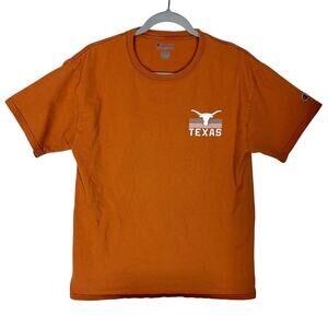 Champion Authentic Athleticwear Texas Longhorns Shirt Mens M Orange Crewneck